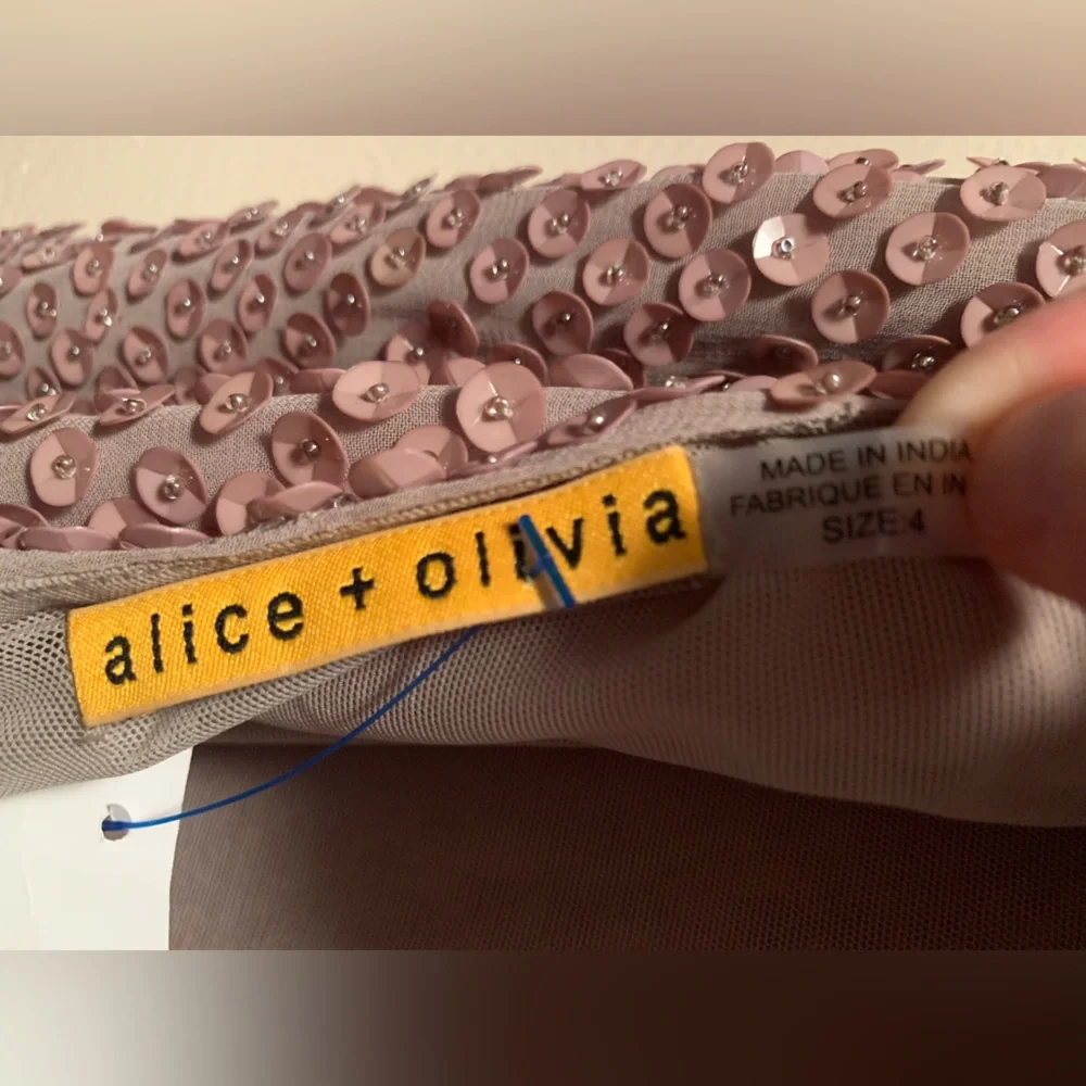 Alice & Olivia Dusty Rose Sequin Dress - Picture 10 of 13